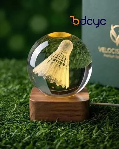3D Crystal Shuttlecock Night Light - N10